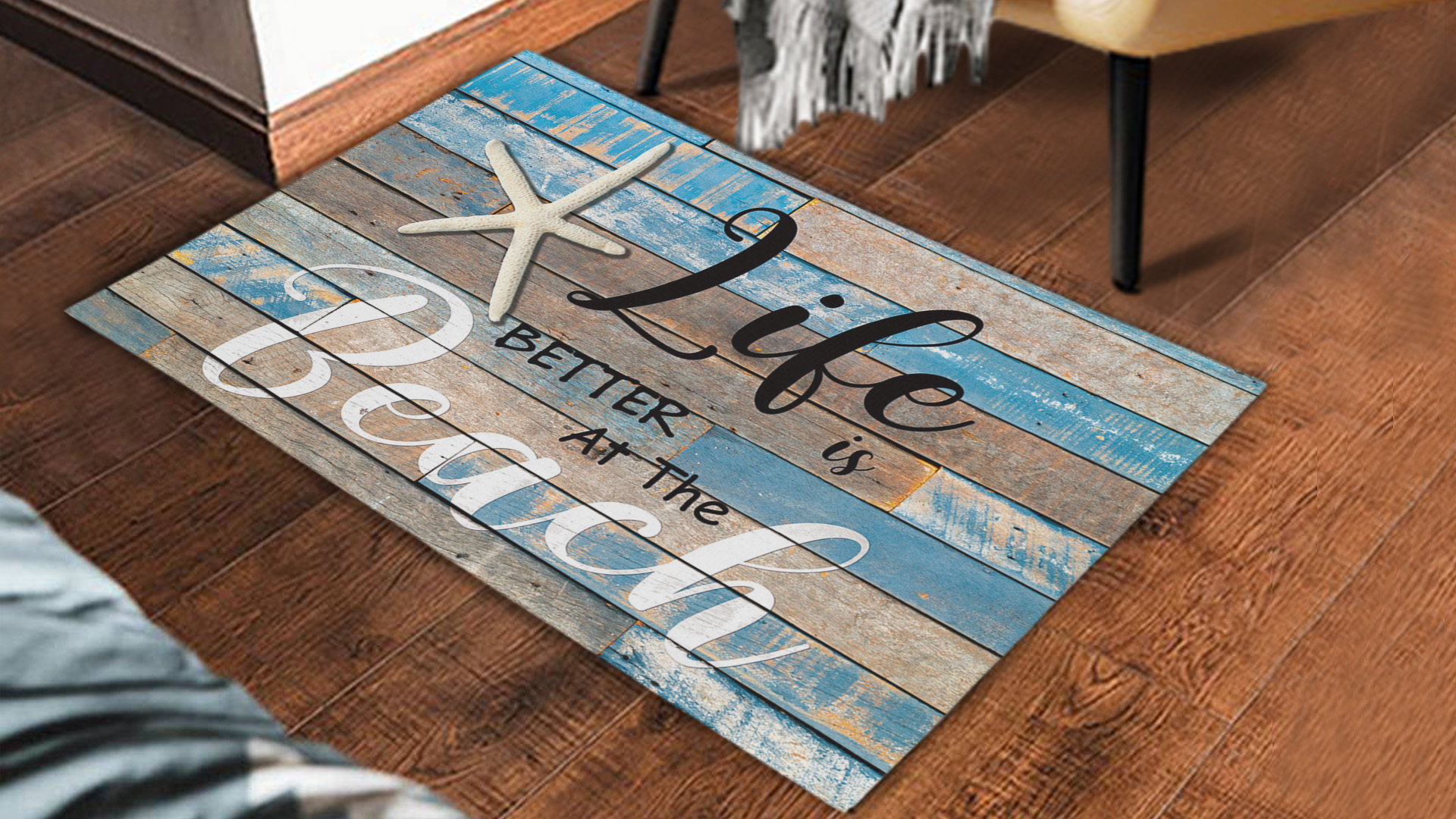 Amazon.com: Beach Welcome Mat Coastal Door Mat,Life is Better at